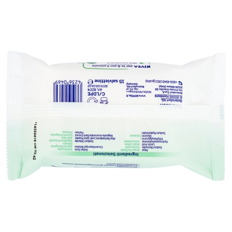 Nivea intimo aqua aloe Salviettine Intime Idratanti 15 pz